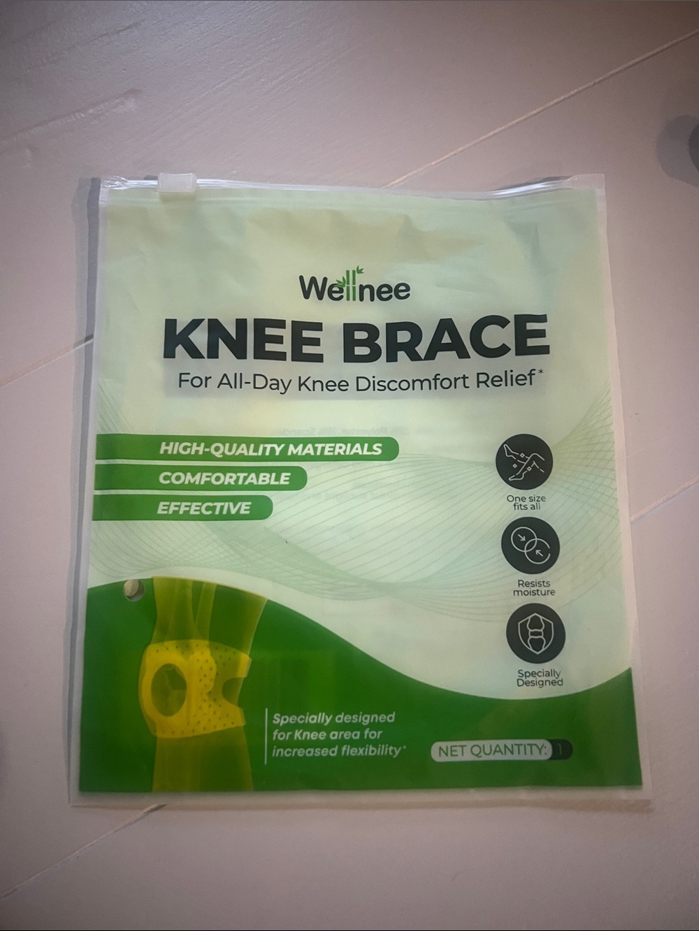 Green Knee Brace — Comfortable All-Day Support